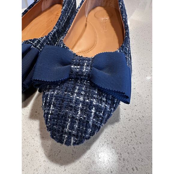 Kenneth Cole Women's Size 10 Navy Atlas Tweed Pointed Toe Flats. Retails $150 - Picture 3 of 8